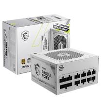 Fonte de alimentação MSI MAG 850GL PCIE 5 branca 850W 80 Plus Gold Fonte de alimentação MSI MAG 850GL PCIE 5 branca 850W 80 Plus Gold