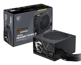 Fonte de alimentação MSI MAG A650BN 650W 80+ Bronze ATX 3.1 Fonte de alimentação MSI MAG A650BN 650W 80+ Bronze ATX 3.1