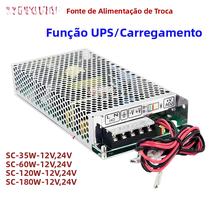 Fonte De Alimentação MZMW De Alta Potência 12V 24V Monitor UPS Função De Carga 60W 120W 180W