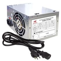 Fonte de Alimentação para Pc 200w Potêncial Real Bivolt 127v 220V 24 Pinos com Cabo de Força C3tech