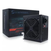 Fonte De Alimentação Para PC 700W Preta Silenciosa Para Jogos Com Ventoinha De 120mm 24pin 12V ATX