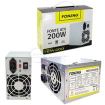 Fonte de alimentação para PC Foneng 200W prata 110V/220V Fonte de alimentação para PC Foneng 200W prata 110V/220V