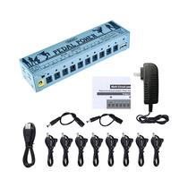 Fonte De Alimentação Para Pedais De Guitarra Com 10 Saídas ZIKZIC Isolada DC 9V 12V 18V Porta USB Fonte De Alimentação Para Pedais De Guitarra Com 10 Saídas ZIKZIC Isolada DC 9V 12V 18V Porta USB