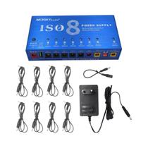 Fonte De Alimentação Para Pedais De Guitarra MOSKY ISO-8 Com Proteção Independente Contra Fonte De Alimentação Para Pedais De Guitarra MOSKY ISO-8 Com Proteção Independente Contra