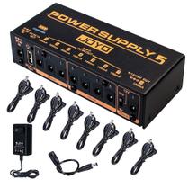Fonte de Alimentação para Pedal de Efeito de Guitarra JOYO JP-05 - 4400mAh, 8 Saídas