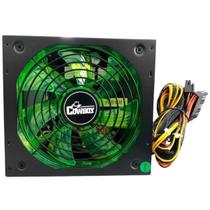 Fonte de Alimentação PC Computador 500W Bivolt 110v 220v Ventoinha Cooler LED ATX Potência Gamer Compatível