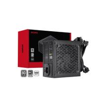 Fonte de Alimentação PcYes Schocker 600W 80 Plus White PFC Ativo C/Cabo Fonte de Alimentação PcYes Schocker 600W 80 Plus White PFC Ativo C/Cabo