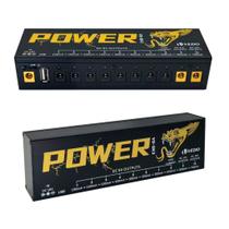 Fonte De Alimentação Pedal De Efeito Para Guitarra Proteção Curto-Circuito e Sobrecarga, 10 Saídas Isoladas 9V, 12V, 18V VEDO Fonte De Alimentação Pedal De Efeito Para Guitarra Proteção Curto-Circuito e Sobrecarga, 10 Saídas Isoladas 9V, 12V, 18V VEDO