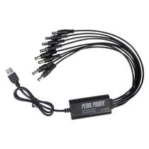 Fonte De Alimentação Portátil Para Pedais De Guitarra Com 8 Saídas DC Isoladas 9V, Entrada USB Para Fonte De Alimentação Portátil Para Pedais De Guitarra Com 8 Saídas DC Isoladas 9V, Entrada USB Para