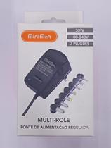Fonte de alimentação regulada minimen 30w 100-240v 7 plugues