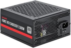Fonte de Alimentação Schocker 500W PcYes 80 Plus White PFC Ativo - PF500SHW