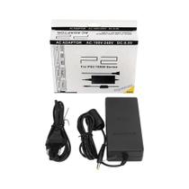 Fonte De Alimentação Substituta Para PS2 Slim Adaptador AC Carregador Cabo 100-240V DC 8.5V Plugue