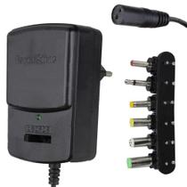 Fonte de Alimentacao Universal 7 Plugues 3/4.5/5/6/7.5/9/12V 2.5A - NOVA INOVA Fonte de Alimentacao Universal 7 Plugues 3/4.5/5/6/7.5/9/12V 2.5A - NOVA INOVA