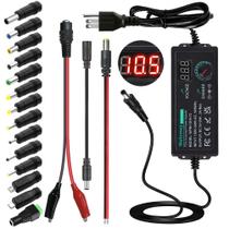 Fonte de alimentação universal Wefomey 3V-24V 3A 72W Adaptador AC/DC