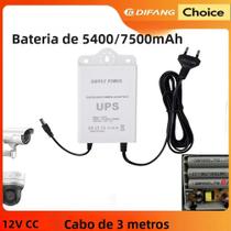 Fonte De Alimentação UPS À Prova d'Água De 5400mAh Para Câmera IP, Monitoramento De Energia 24/7