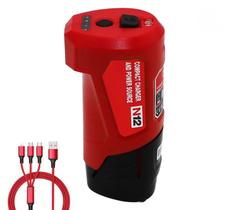 Fonte de alimentação USB Charger Tool Army M12 e Milwaukee M12 Fonte de alimentação USB Charger Tool Army M12 e Milwaukee M12