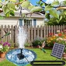 Fonte de banho solar suspensa para pássaros Julyxi, tigela azul de 9,4 cm