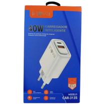 Fonte de carregador 40w - 1 porta usb + 1 porta tipo-c