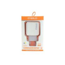 Fonte de Carregador A'Gold Ca16-4 2X Usb Turbo 3.1A Bivolt - AGOLD Fonte de Carregador A'Gold Ca16-4 2X Usb Turbo 3.1A Bivolt - AGOLD