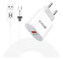 Fonte de Celular Usb+Tipo-C 18w Hrebos Fonte de Celular Usb+Tipo-C 18w Hrebos