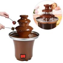 Fonte De Chocolate Cascata De 3 Andares Fondue Frutas 110v