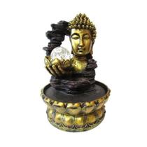 Fonte De Decoração Feng Shui Cabeça De Buda Com Led Bivolt - Master Chi