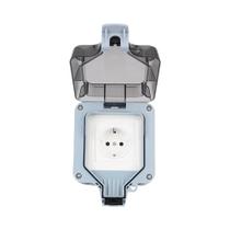 Fonte De Energia Externa À Prova De Intempéries 16A Com Tomada Dupla E Carregamento USB Para Casa E