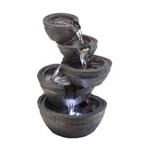 Fonte de mesa Alpine Corporation de 13 cm de altura com luzes LED Fonte de mesa Alpine Corporation de 13 cm de altura com luzes LED