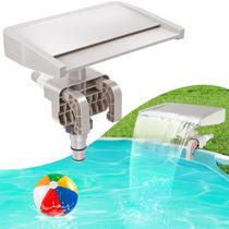 Fonte de piscina, cascata YOSN para piscinas acima do solo, bege