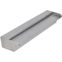 Fonte de piscina em cascata VidaXL retangular de 45 cm em aço inoxidável