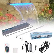 Fonte de piscina PONDO Lighted Waterfall 24 com LED 7 cores Fonte de piscina PONDO Lighted Waterfall 24 com LED 7 cores