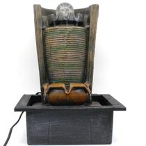 Fonte Decorativa Cascata Agua Grande Luz Led Resina Gt738 Fonte Decorativa Cascata Agua Grande Luz Led Resina Gt738