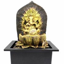 Fonte Decorativa Cascata Agua Resina Luz De Led Ganesha - Lorben