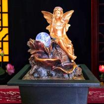 Fonte Decorativa Fada Anjo Wicca Cascata Agua Resina Bivolt