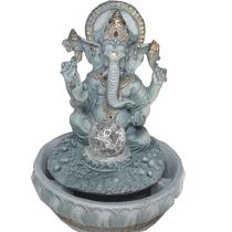 Fonte Decorativa Ganesha Com Led Colorido 01034