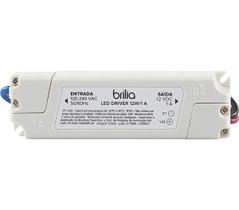 Fonte driver de tensão 12w 12vdc ip20 - brilia