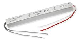 Fonte Driver Slim Mini 12V 60W 5A Bivolt Ip20 Para Fita Led