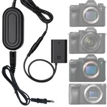Fonte Dummy Battery NP-FZ100 Bivolt para A7III A7IV A6600 FX3 FX30 ZV-E1 Fonte Dummy Battery NP-FZ100 Bivolt para A7III A7IV A6600 FX3 FX30 ZV-E1