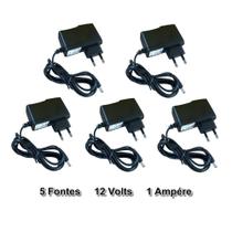 Fonte Eletronica 12V 1A - Kit Com 5 Peças