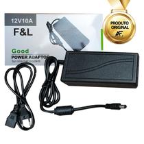 Fonte Eletrônica AC e DC 12V 10A Bivolt Estabilizadora Plug P4 Fonte Eletrônica AC e DC 12V 10A Bivolt Estabilizadora Plug P4