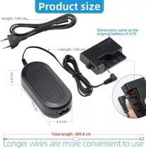 Fonte Eliminador Ac Bateria Ack-10 Para Canon Eos Rebel T3, T5,t6 Fonte Eliminador Ac Bateria Ack-10 Para Canon Eos Rebel T3, T5,t6