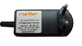 Fonte Estabilizada para 5 Pedais - 9V 500mA Fonte Estabilizada para 5 Pedais - 9V 500mA