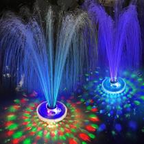 Fonte flutuante para piscina com luzes LED e bomba LanPool