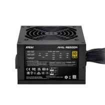 Fonte Gamer 650W MSI MAG A650GN II ATX 3.1 80Plus Gold Preto - 306-7ZPBZ23-CE0