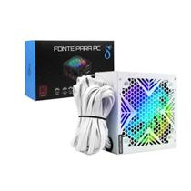 Fonte Gamer 750W 80 Plus ATX Ventoinha 120mm RGB Bivolt com 2x PCIe 62 4 SATA e PFC Ativo para PC Gamer e Desktop Fonte Gamer 750W 80 Plus ATX Ventoinha 120mm RGB Bivolt com 2x PCIe 62 4 SATA e PFC Ativo para PC Gamer e Desktop