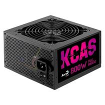 Fonte Gamer Aerocool ATX KCAS, 800W, 80 Plus Bronze, PFC Ativo, Preto - 79602 Fonte Gamer Aerocool ATX KCAS, 800W, 80 Plus Bronze, PFC Ativo, Preto - 79602
