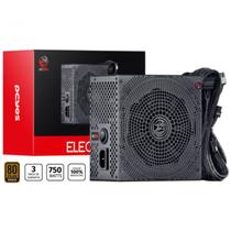 Fonte Gamer Alimentação 750W 80 Plus Bronze Electro V2 Pcyes