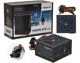 Fonte Gamer Atx 450w Bivolt Pc Jogos Alimentação Silenciosa - Cowboy Fonte Gamer Atx 450w Bivolt Pc Jogos Alimentação Silenciosa - Cowboy