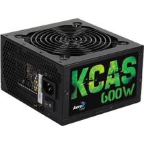 Fonte Gamer Atx Aerocool Kcas 600w 80 Plus Full Range Apfc