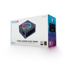 Fonte Gamer Evus Evg600 Argb 600W